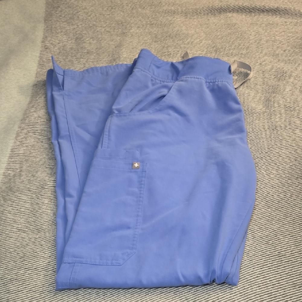 Figs Women's Kade Cargo Pants in Ceil Blue